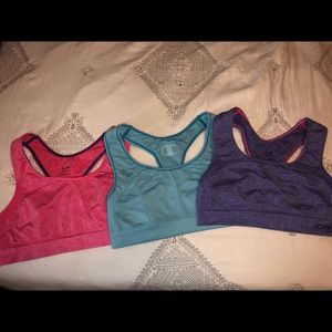 3 sports bras, size large